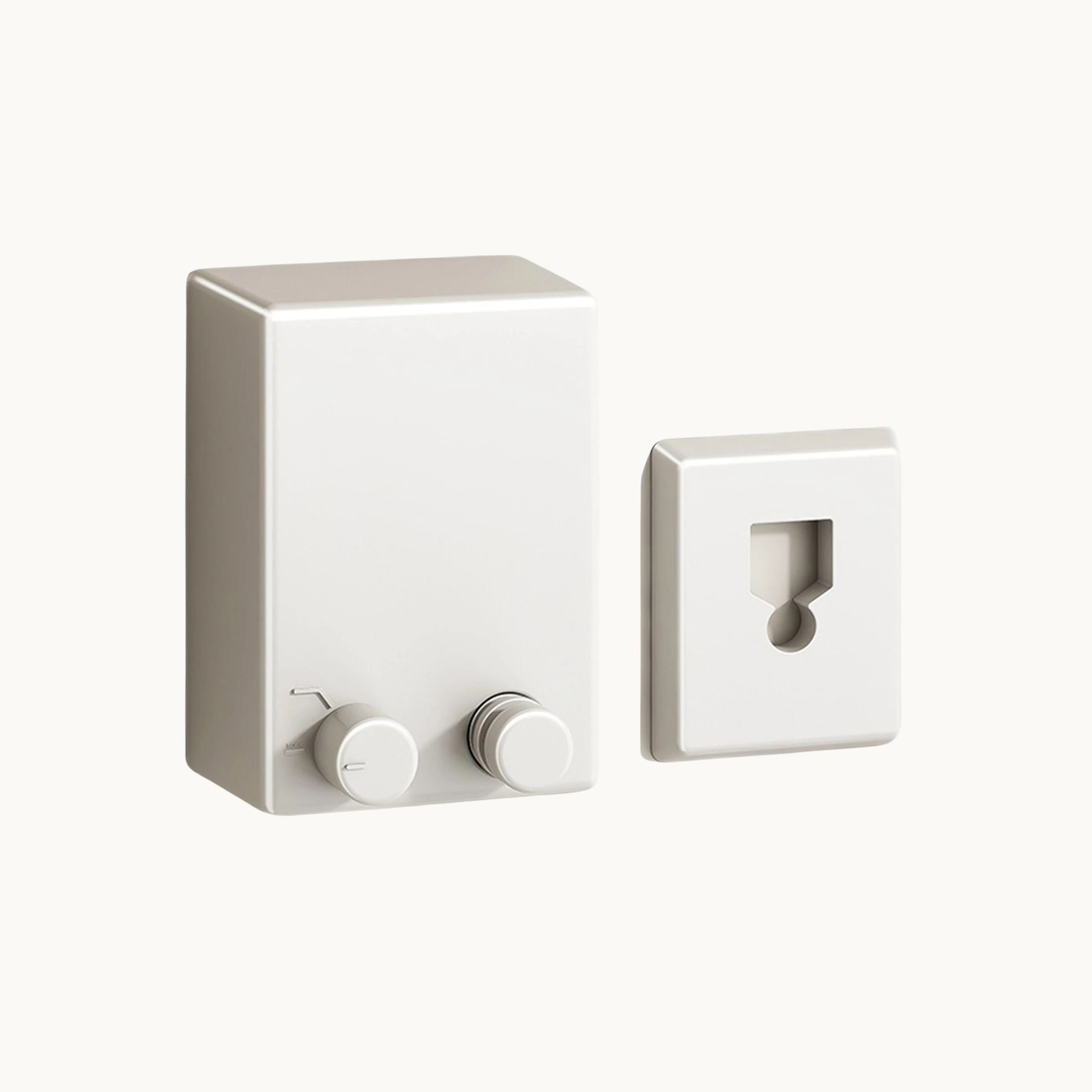 White wall mounted retractable drying rack with minimalist modern design