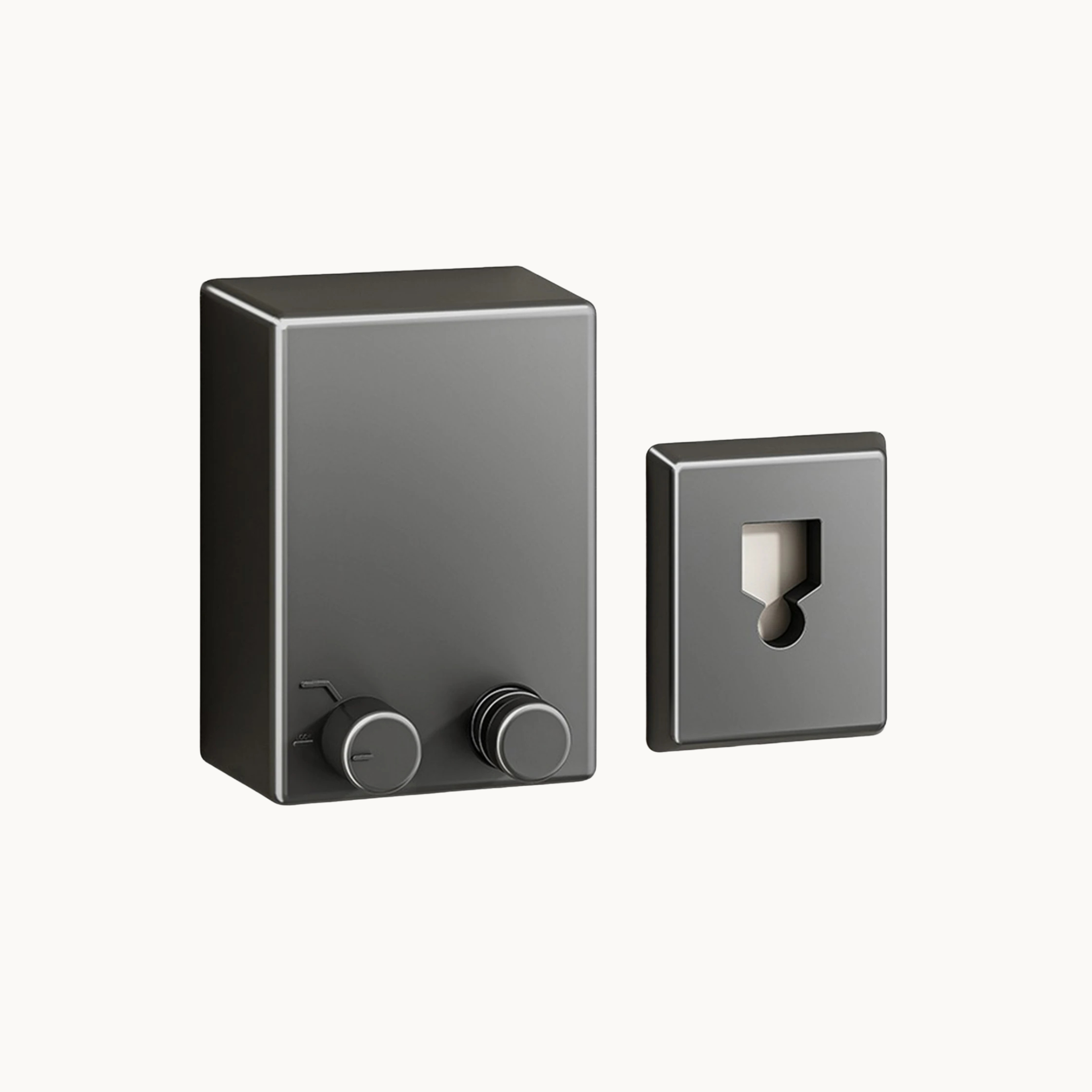 Modern wall mounted retractable drying rack in matte black, space saving design