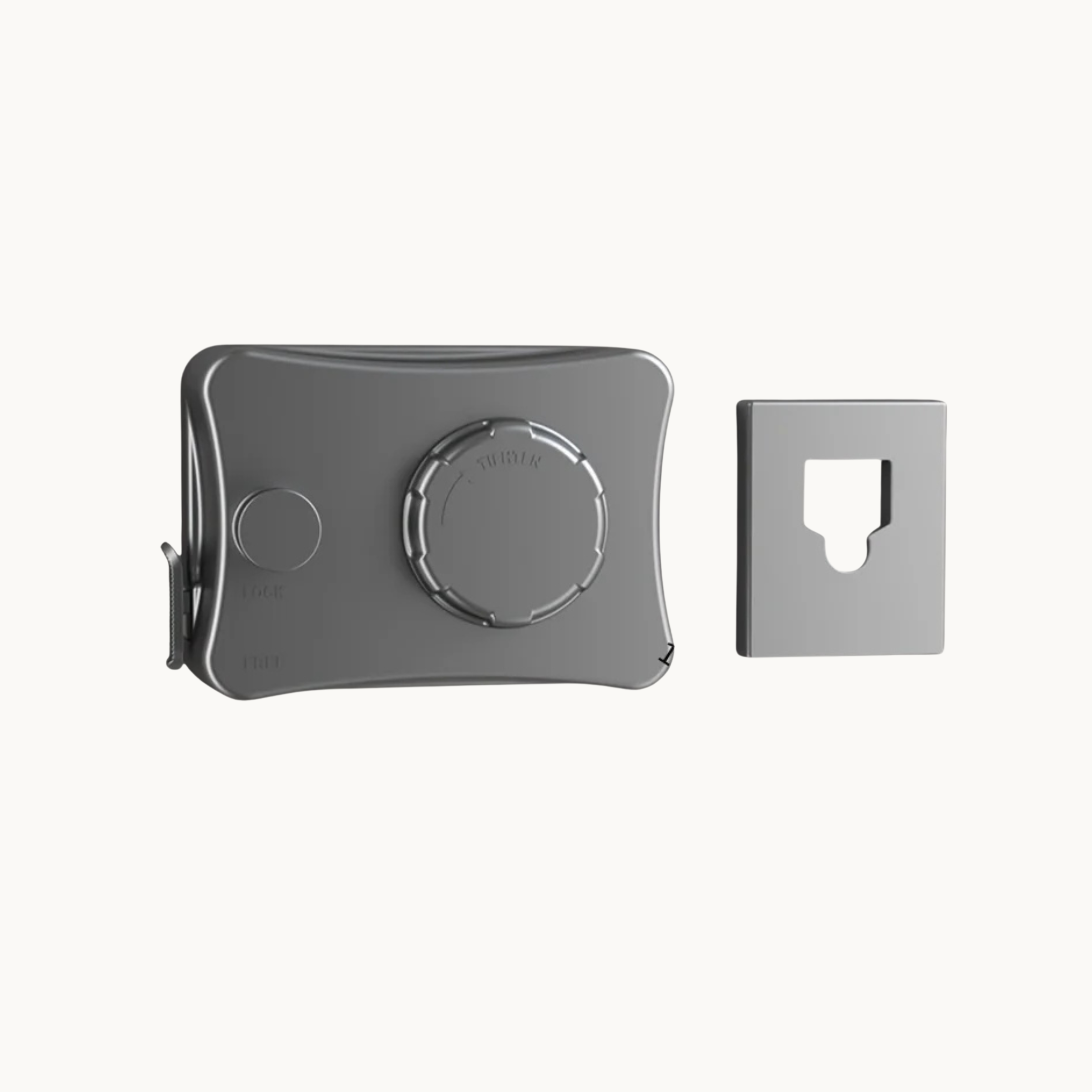 Wall mounted retractable drying rack mechanism in gray, modern and compact design.